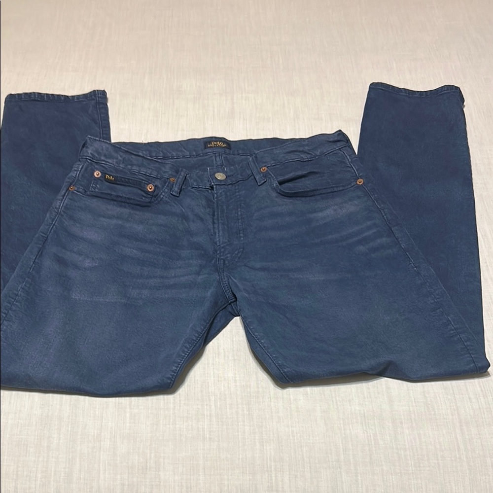 Men's Polo Ralph Lauren Blue Sullivan Slim Jeans - Picture 4 of 11